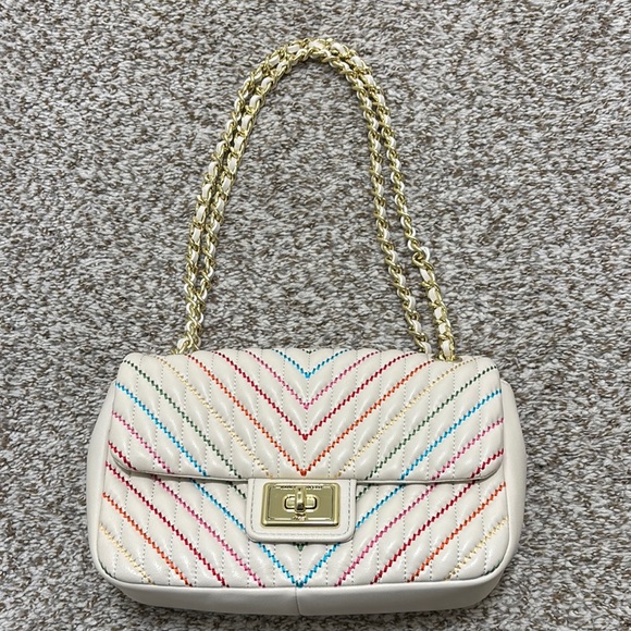 Karl Lagerfeld Handbags - KARL LAGERFELD PARIS Agyness Chevron Chain Shoulder Bag